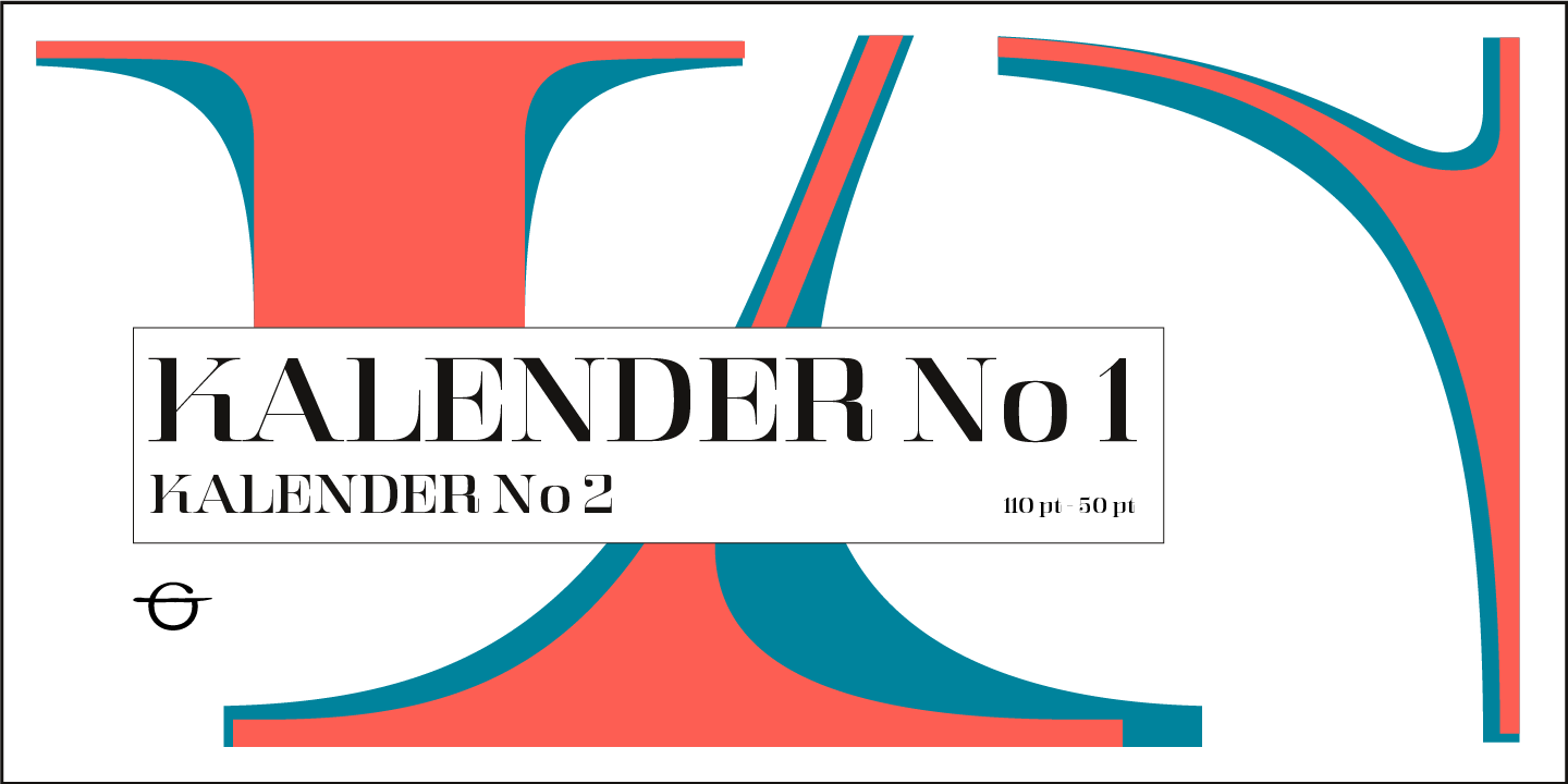 Пример шрифта Kalender Serif No 2